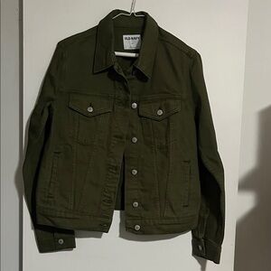 Old Navy Dark Green Denim Jacket